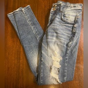 Kancan ripped skinny jeans.